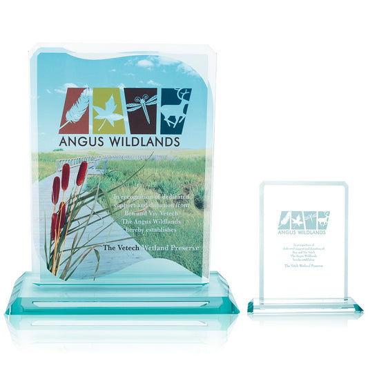 JAFFA Clipped Jade Crystal Award-35665
