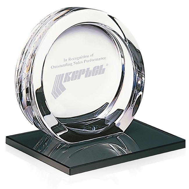 MARIO CIONI High Tech Award on Black Glass Base Large-35475