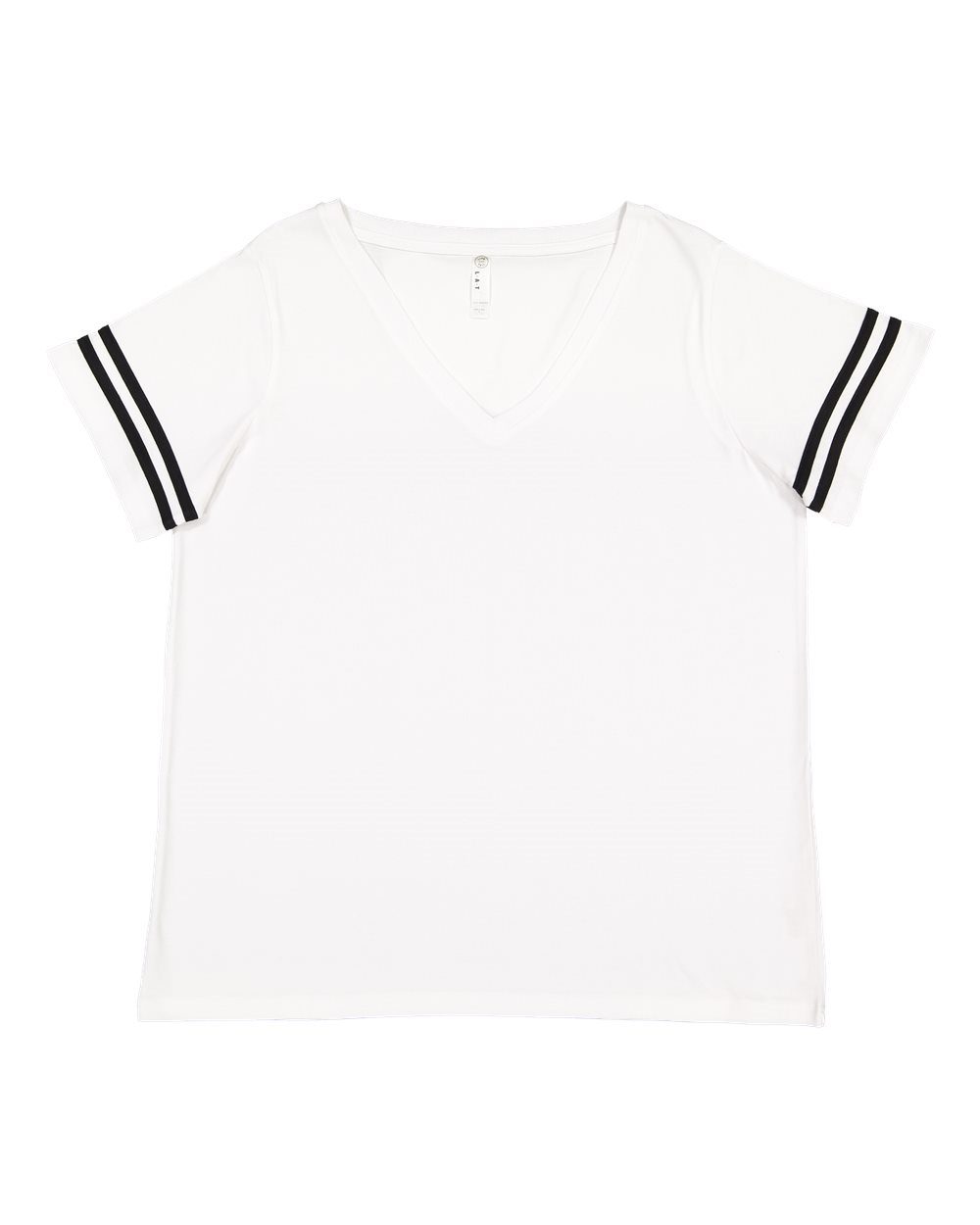 LAT Curvy Collection Women's Vintage Football T-Shirt - 3837