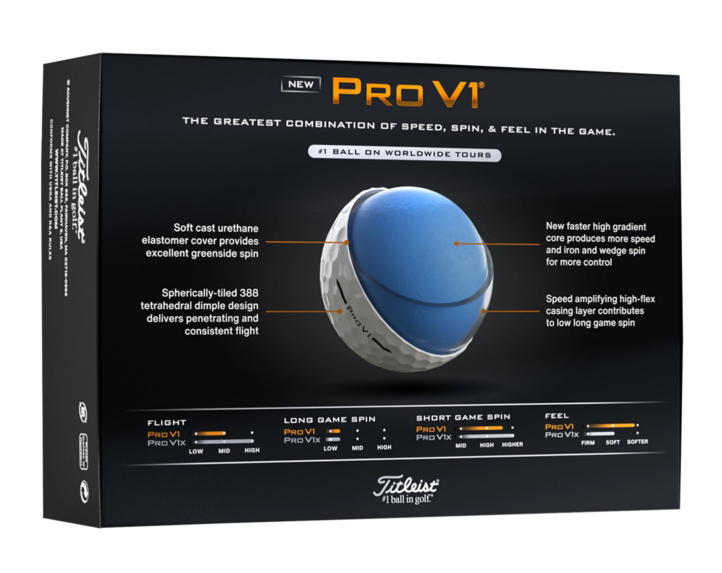 Titleist Pro V1 Golf Ball Std Serv-60713