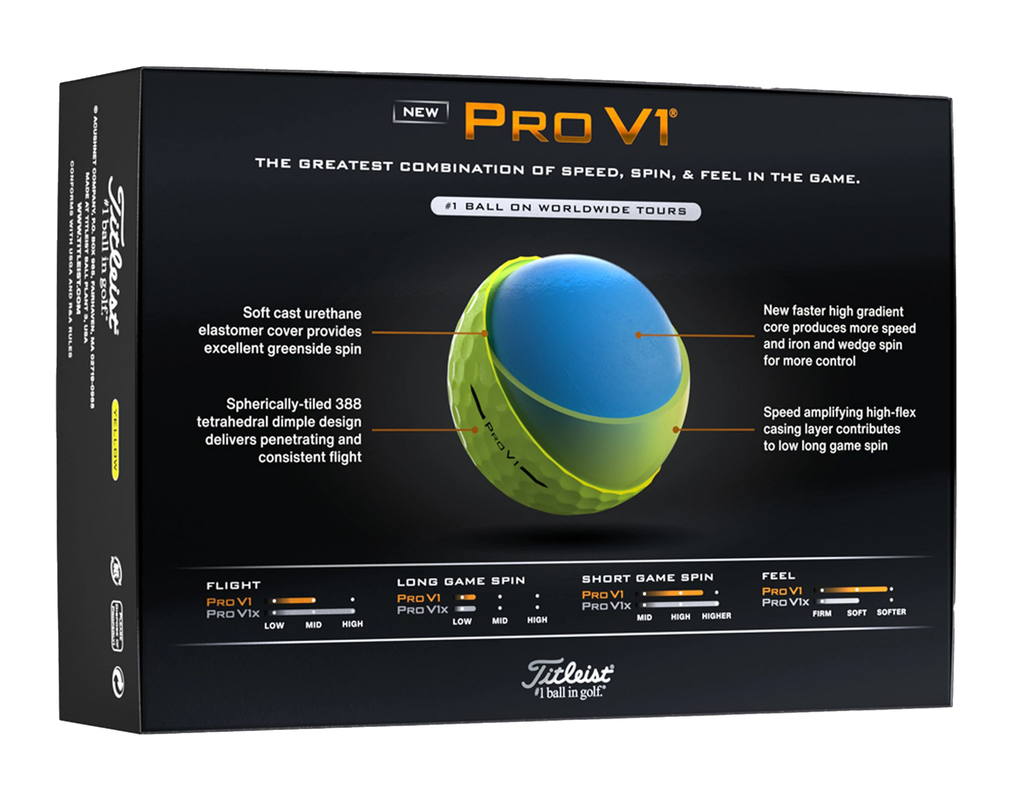 Titleist Pro V1 Golf Ball Std Serv-60713
