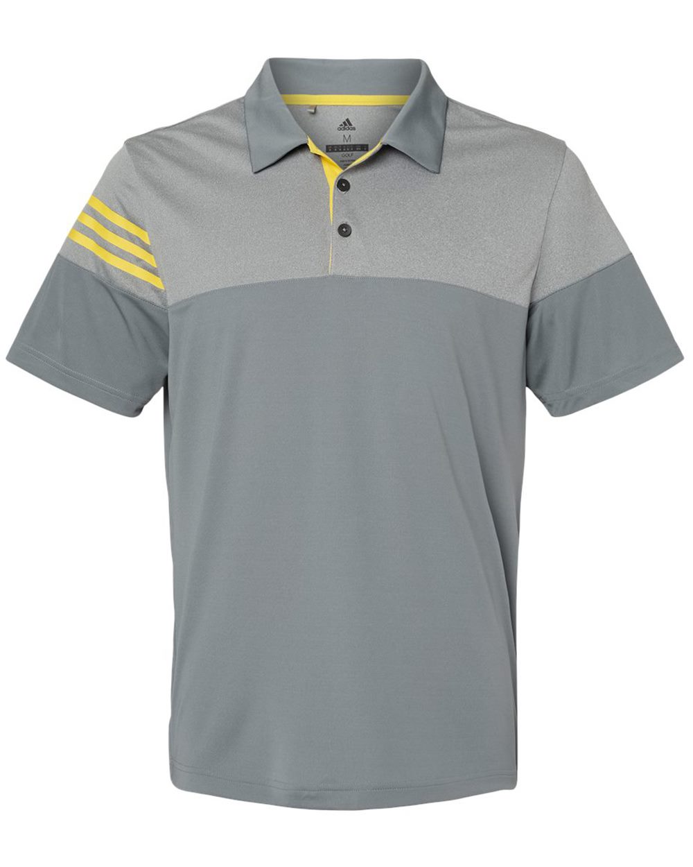 Adidas Heathered 3-Stripes Colorblocked Polo - A213