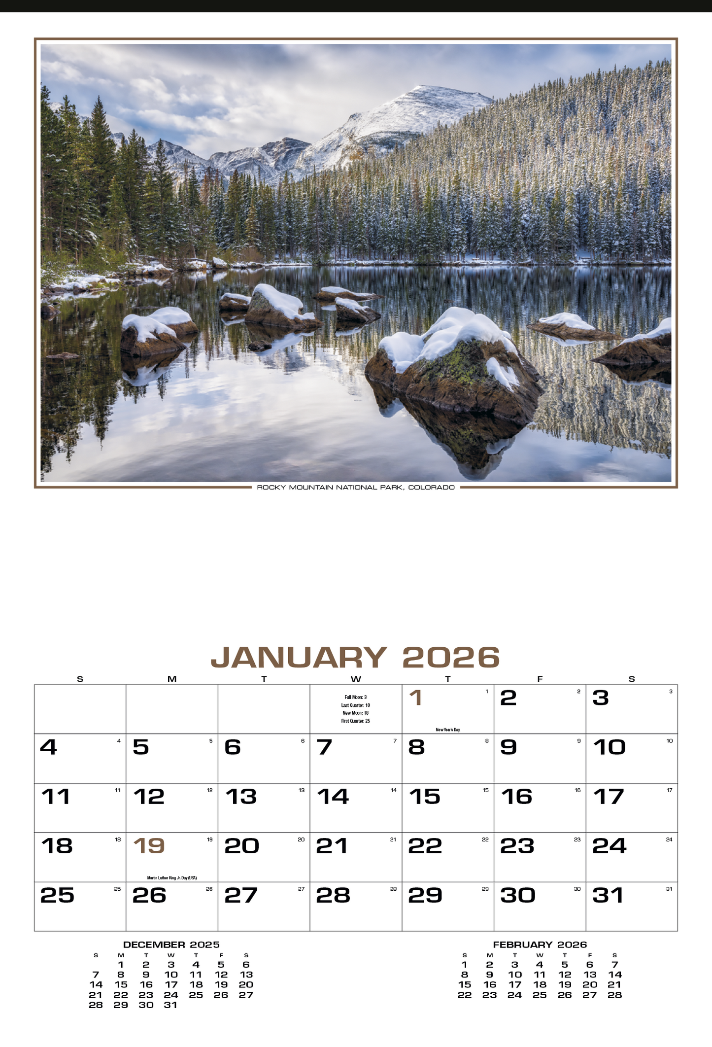 HotLine Products Our Beautiful America Executive Calendar-611