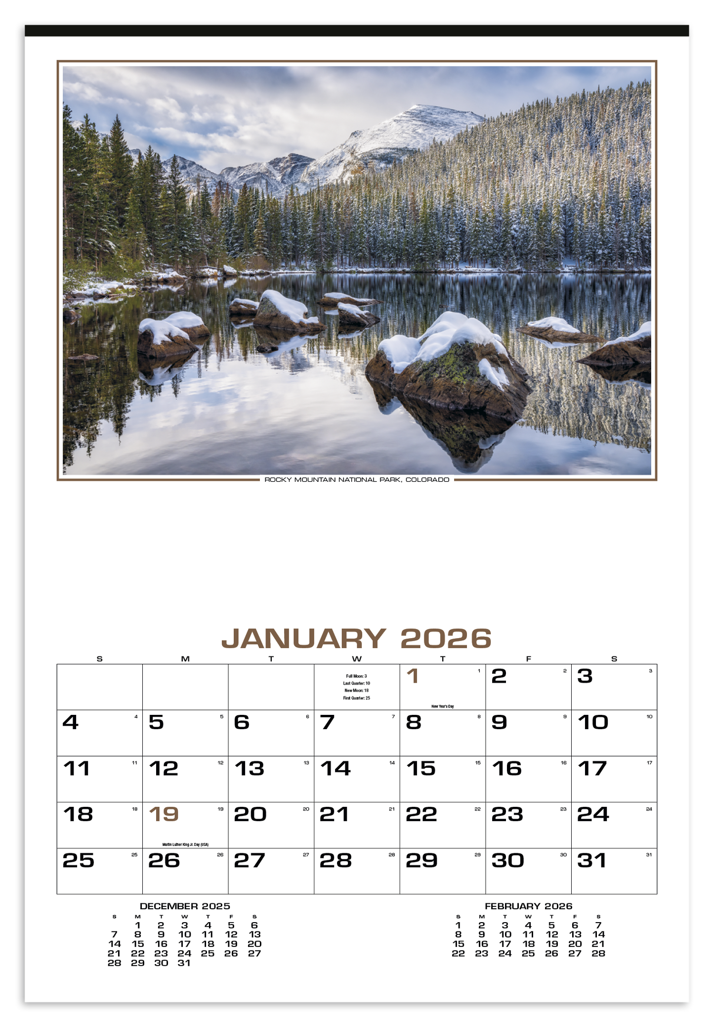 HotLine Products Our Beautiful America Executive Calendar-611