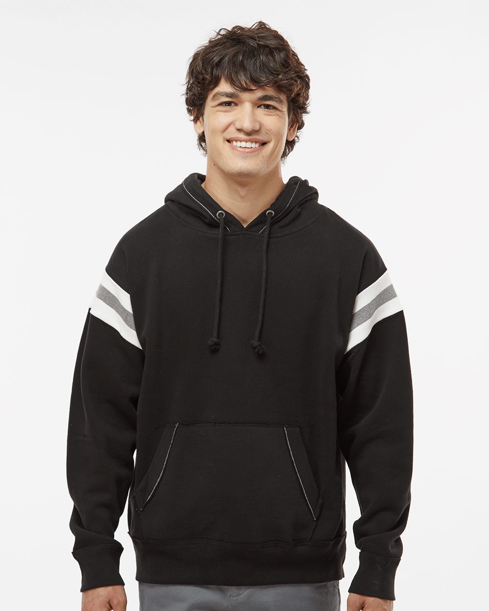 J. America Vintage Athletic Hooded Sweatshirt - 8847