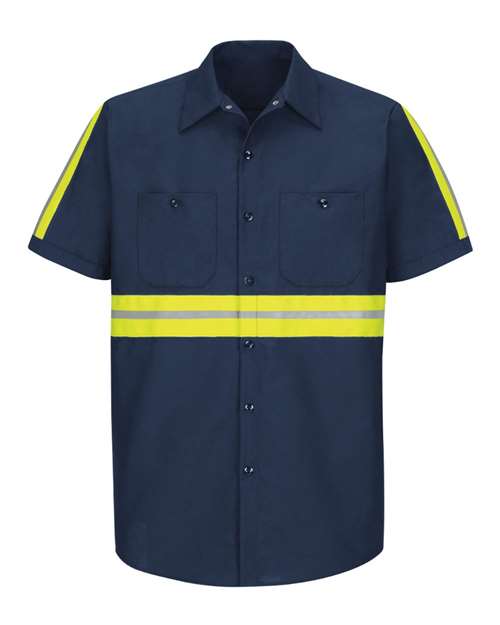Men's Enhanced Visibility Industrial Work Shirt