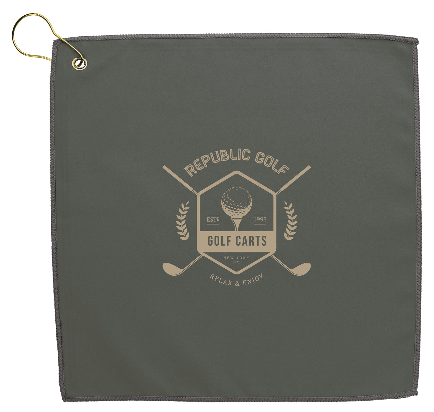 Good Value RPET Double Layer Golf Towel-62514