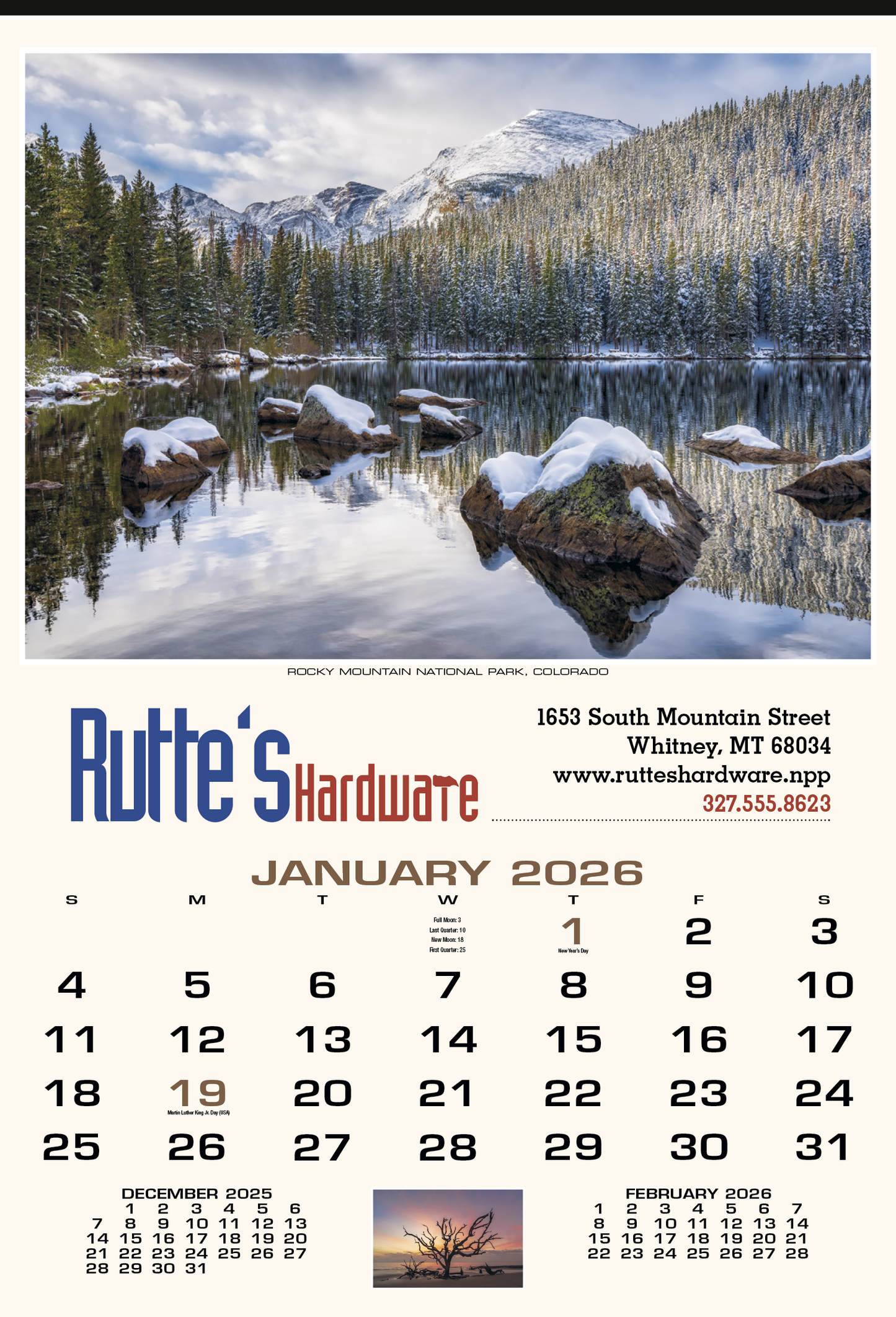 HotLine Products Scenic America Executive Calendar-633