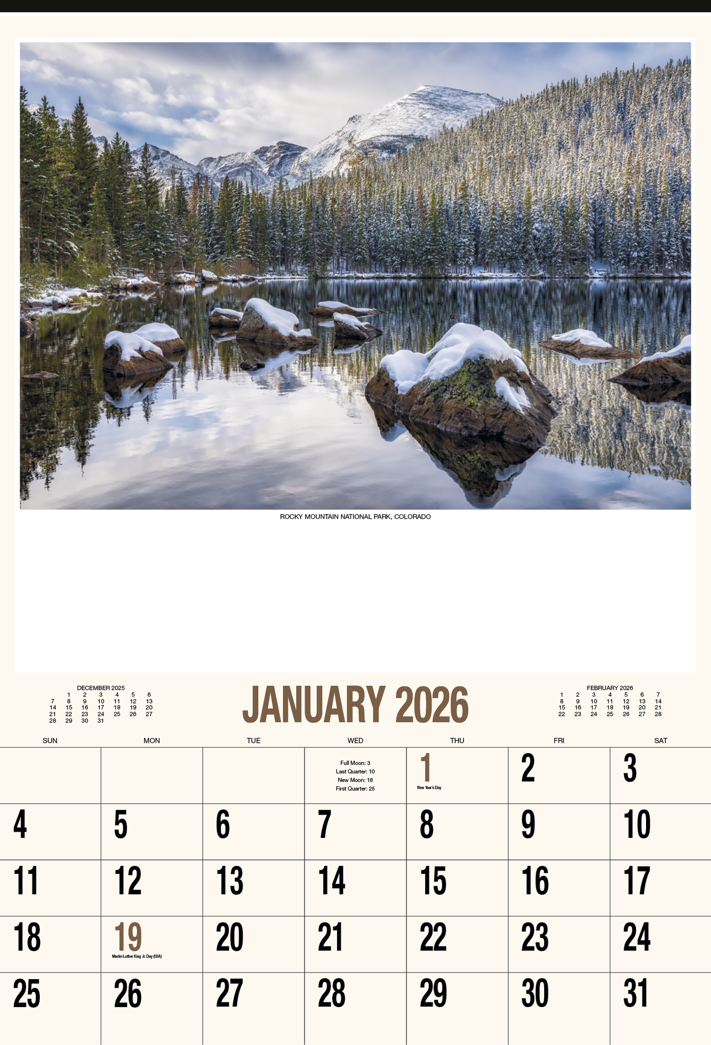 HotLine Products Scenic America ExecutiveWhite Ad Calendar-636