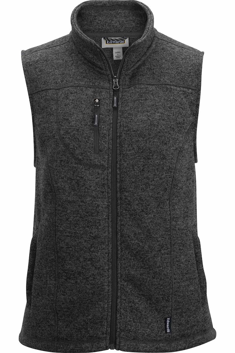 Womens Sweater Knit Fleece Vest - 6463