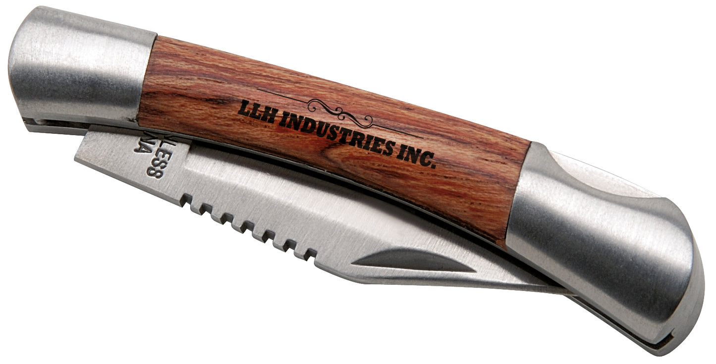 Good Value Small Rosewood Pocket Knife Silver-65080
