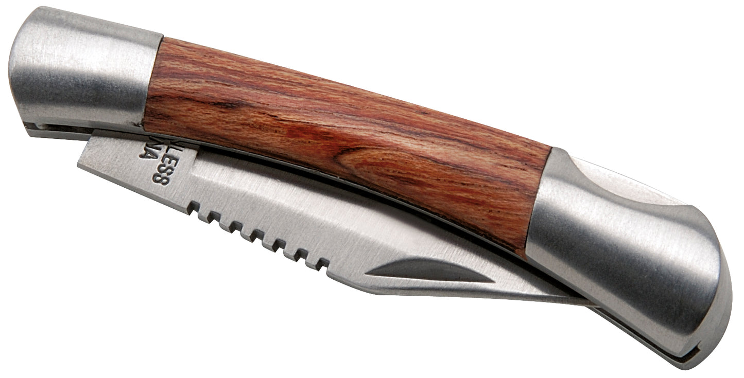 Good Value Small Rosewood Pocket Knife Silver-65080