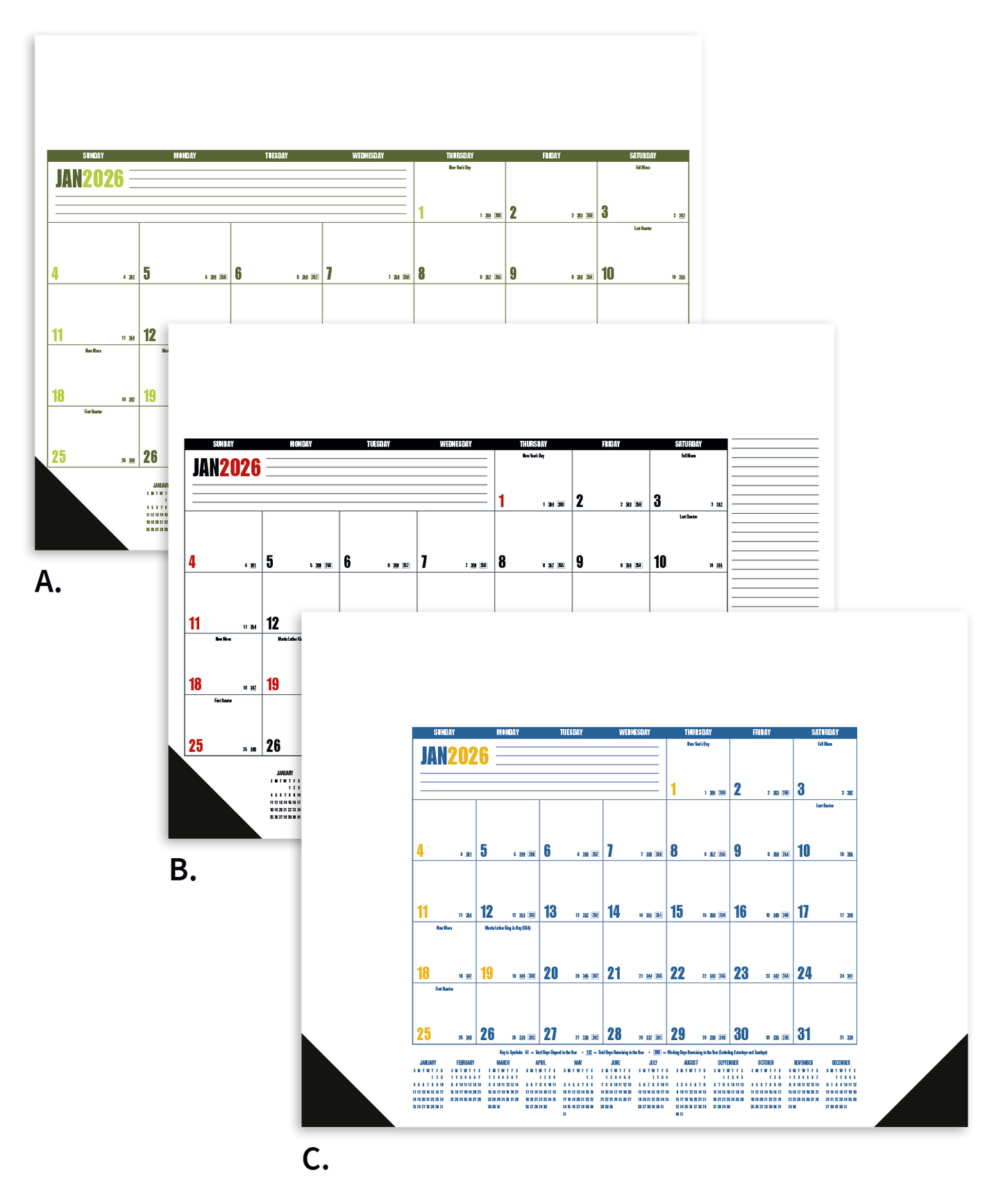 Good Value MultiColor Desk Pad-6510
