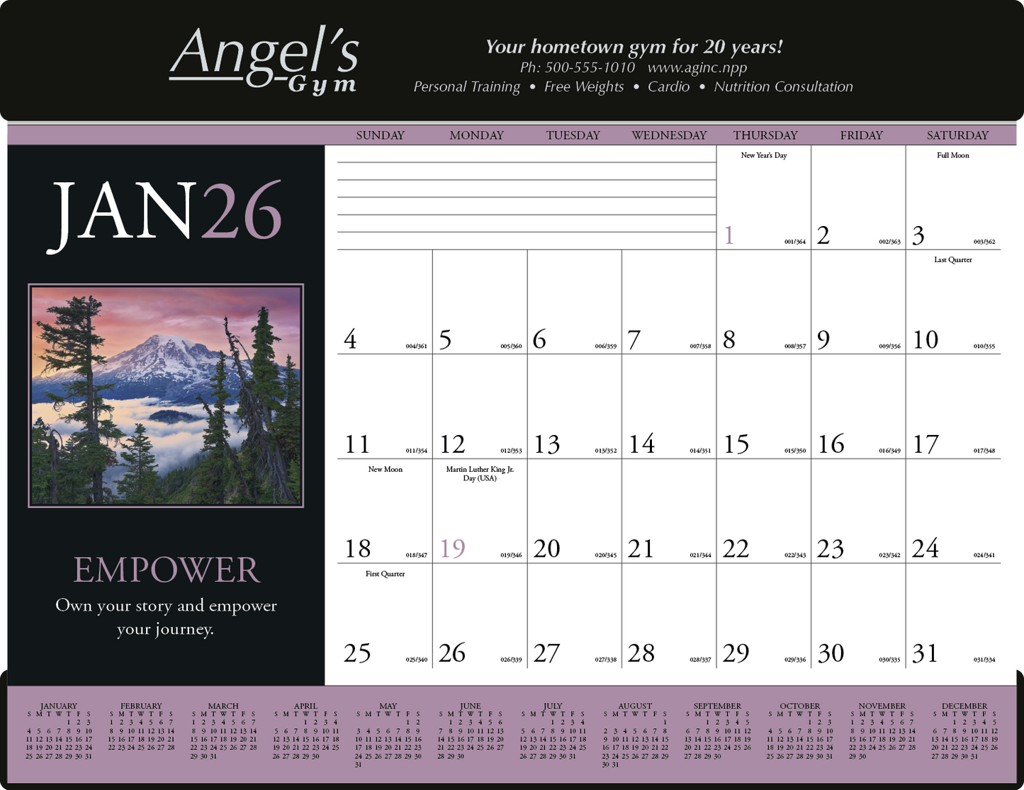 Triumph Calendars Motivations Desk Pad-6552