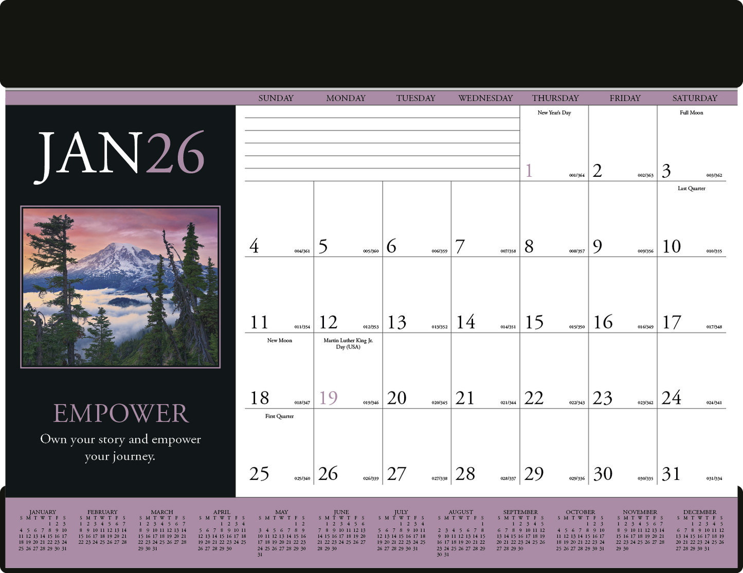 Triumph Calendars Motivations Desk Pad-6552