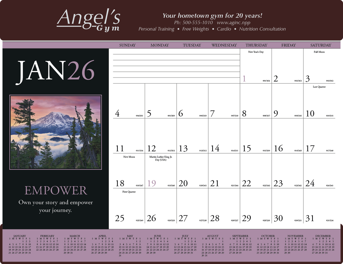 Triumph Calendars Motivations Desk Pad-6552