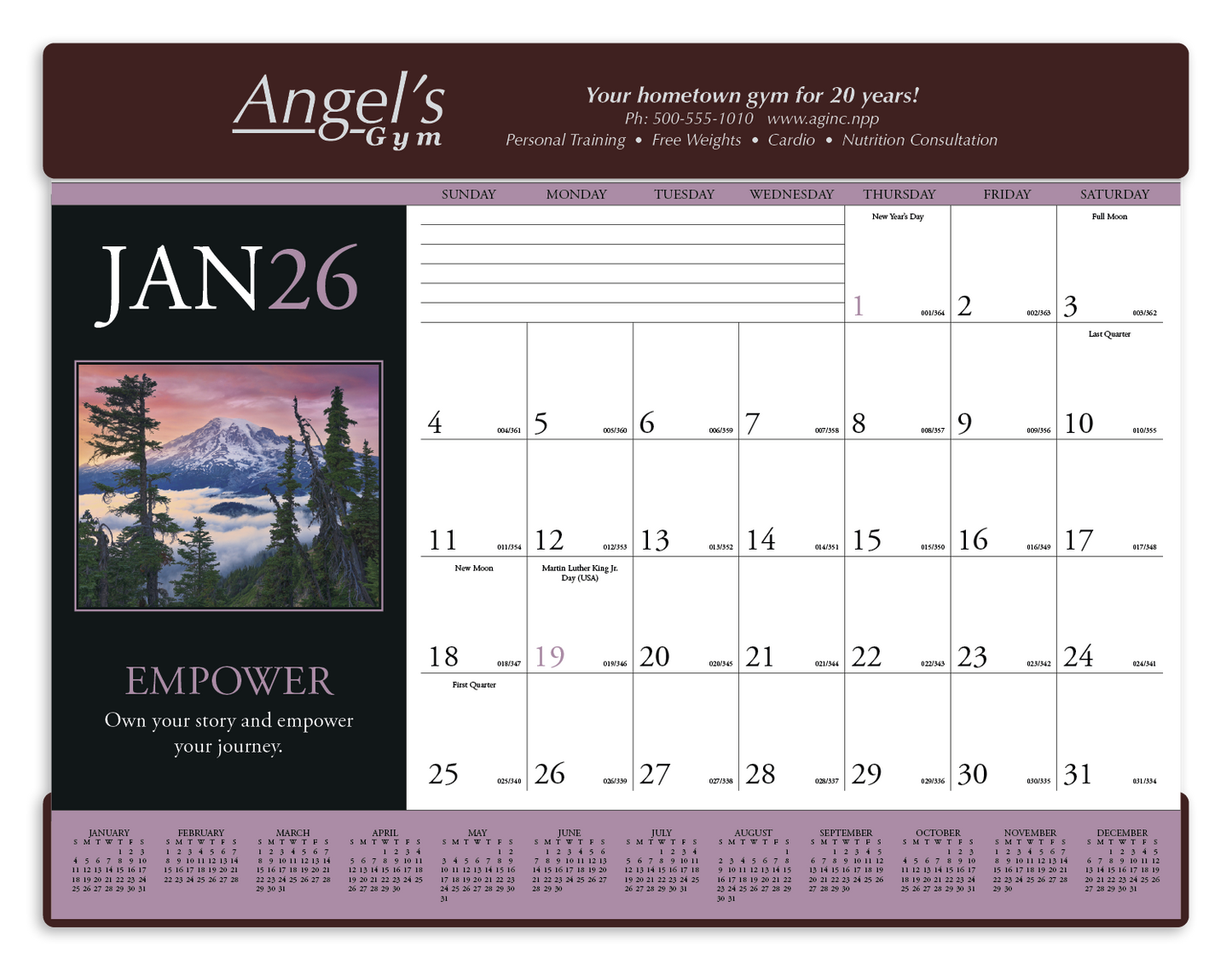 Triumph Calendars Motivations Desk Pad-6552