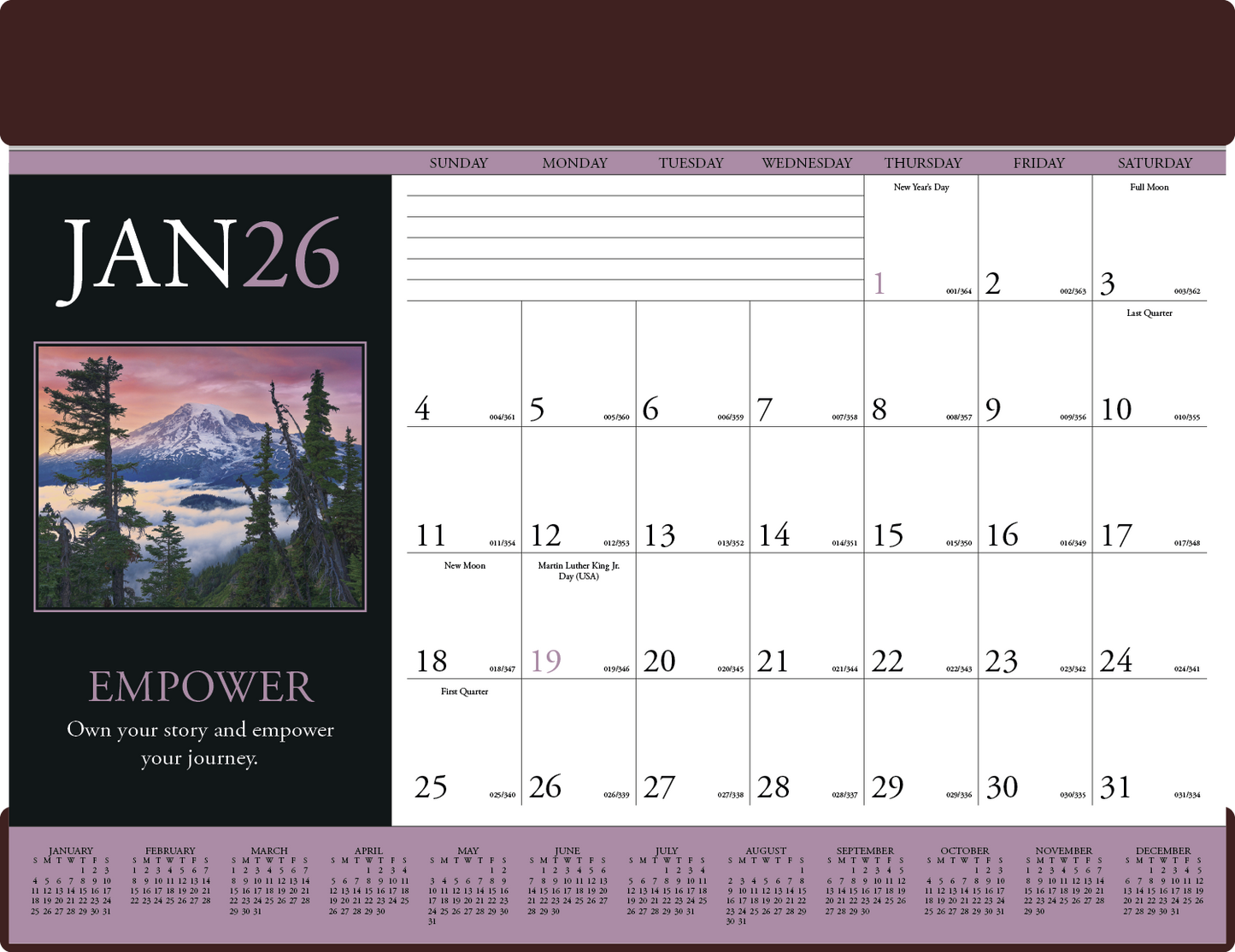 Triumph Calendars Motivations Desk Pad-6552
