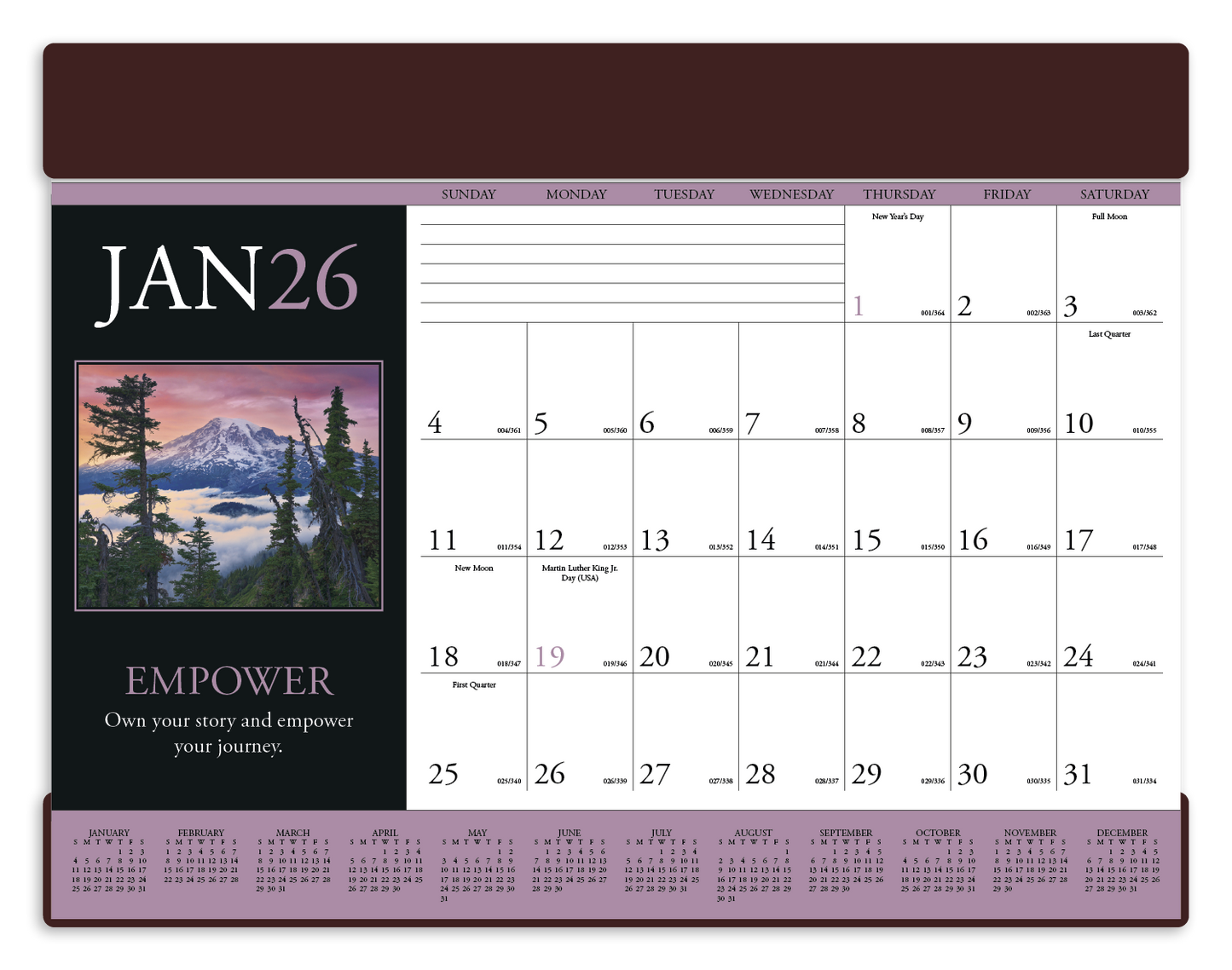 Triumph Calendars Motivations Desk Pad-6552