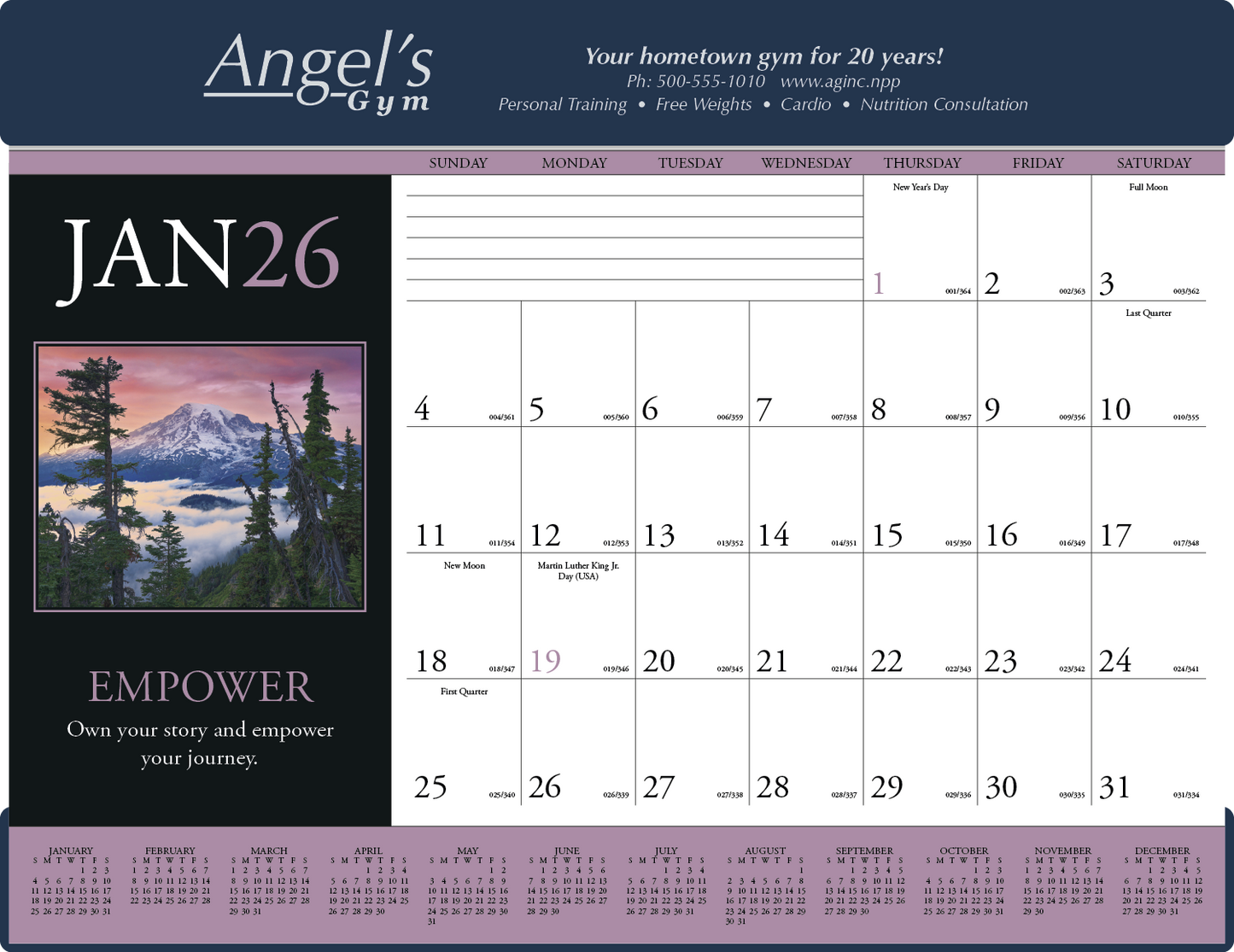Triumph Calendars Motivations Desk Pad-6552