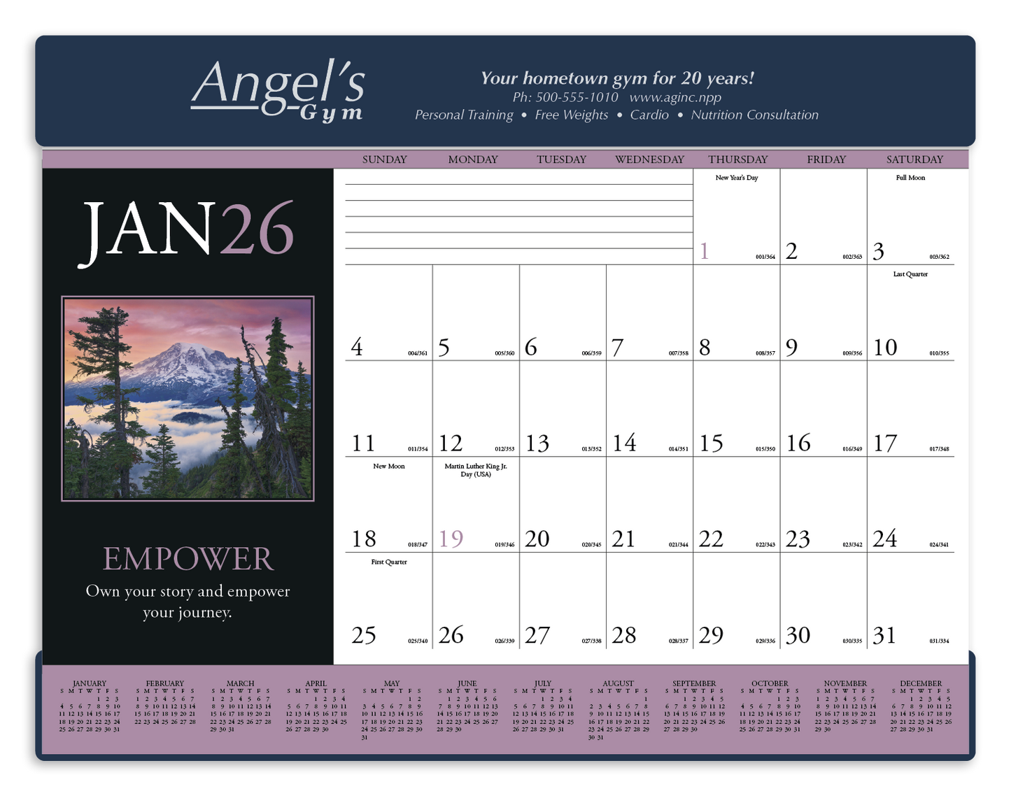 Triumph Calendars Motivations Desk Pad-6552