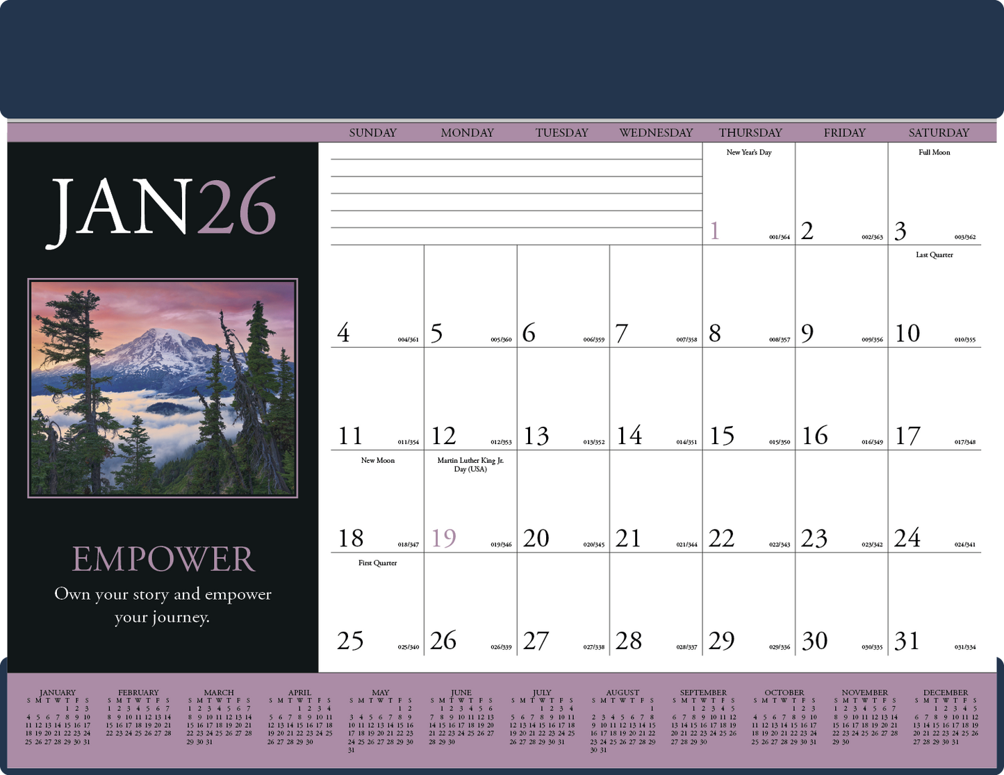 Triumph Calendars Motivations Desk Pad-6552