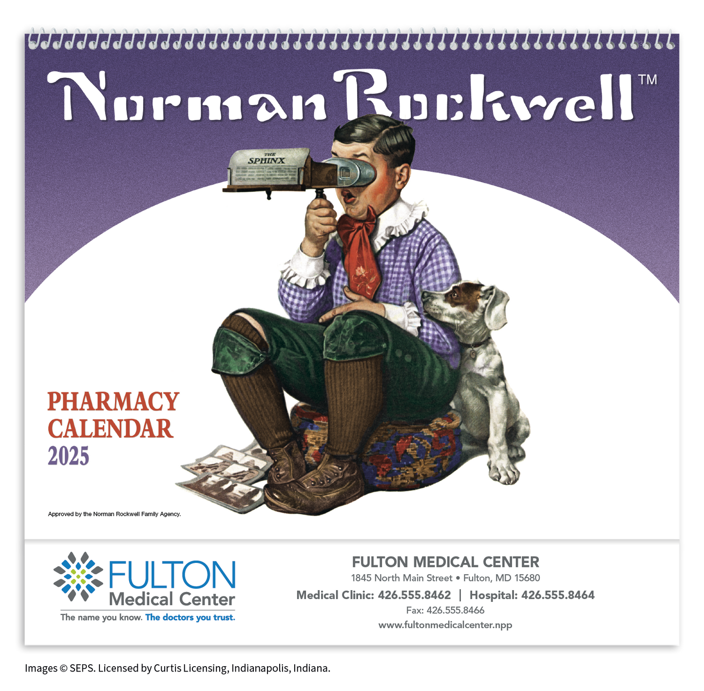 HotLine Products Rockwell Pharmacy Special Markets Calendar-123