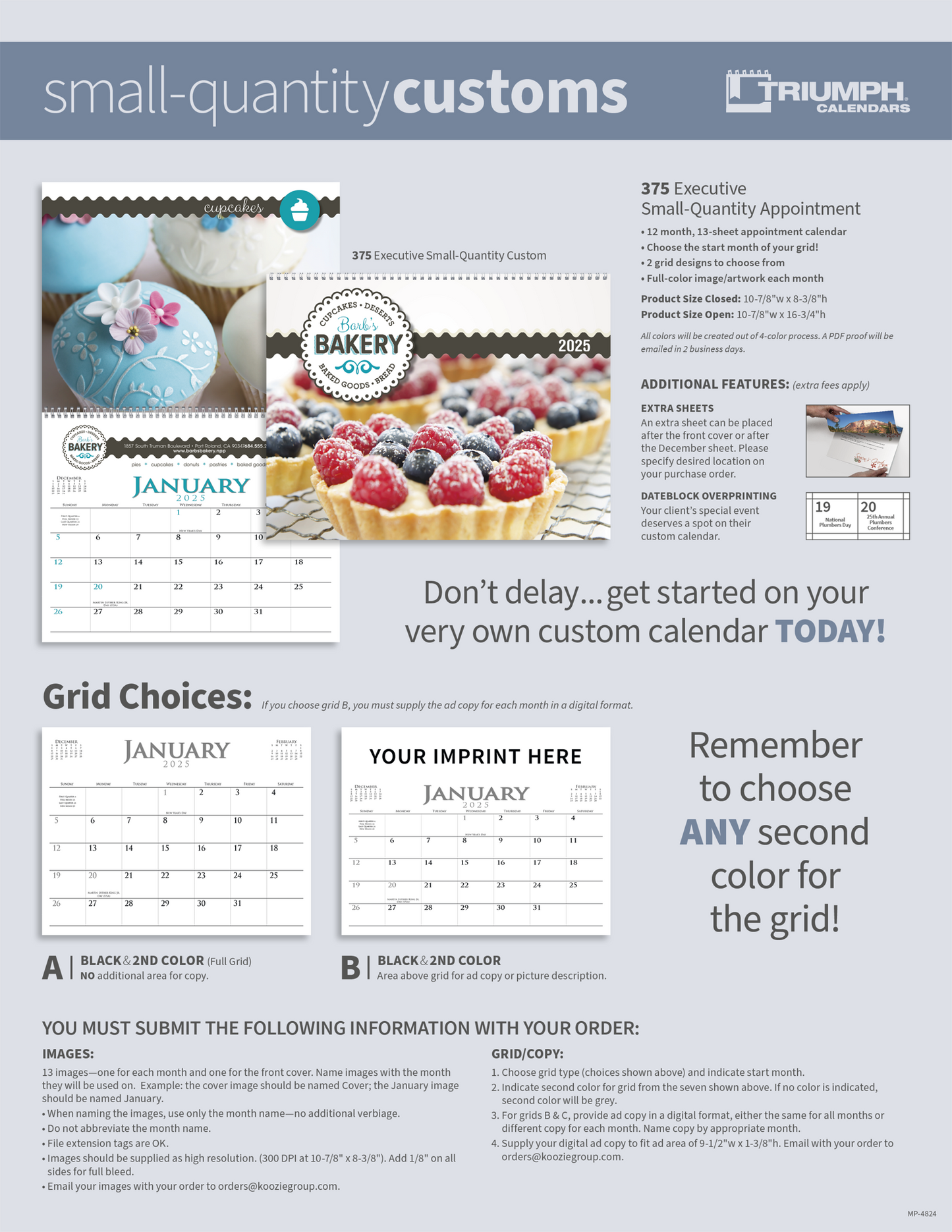 Triumph Calendars Executive Small Quantity Appointment Calendar-375