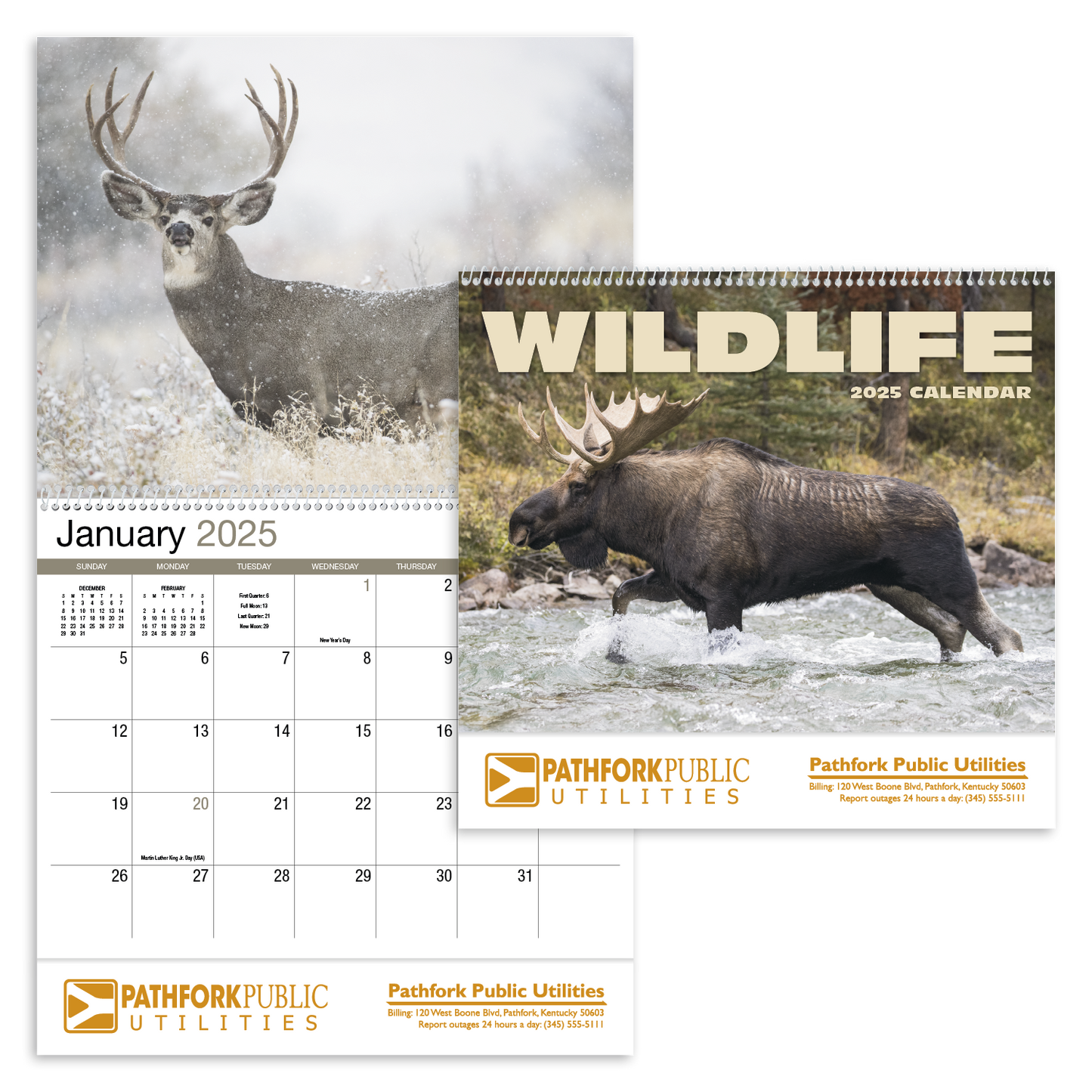 HotLine Products Wildlife Appointment Calendar Spiral-403