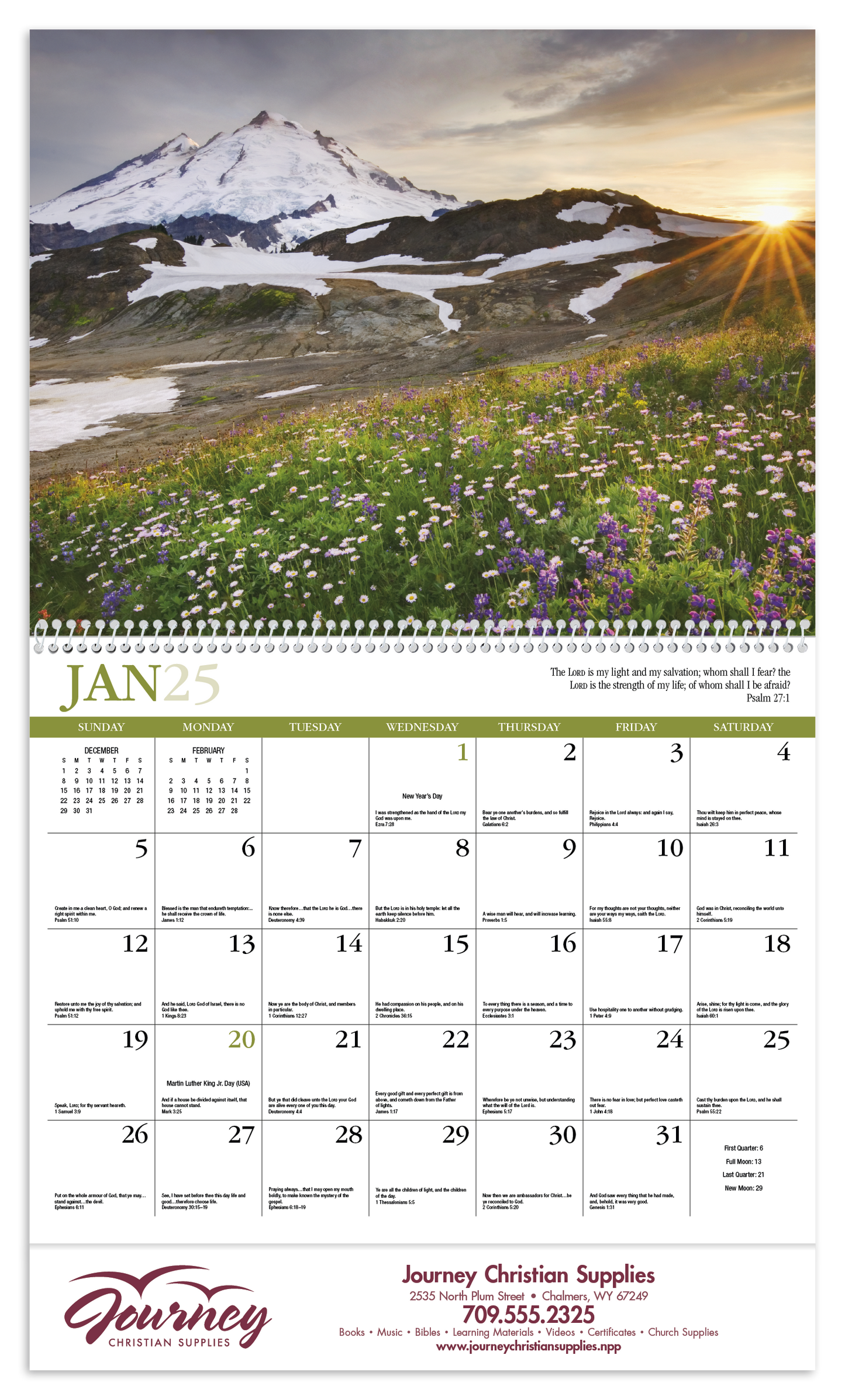 HotLine Products Reflections NonDenominational Appointment Calendar Spiral-406