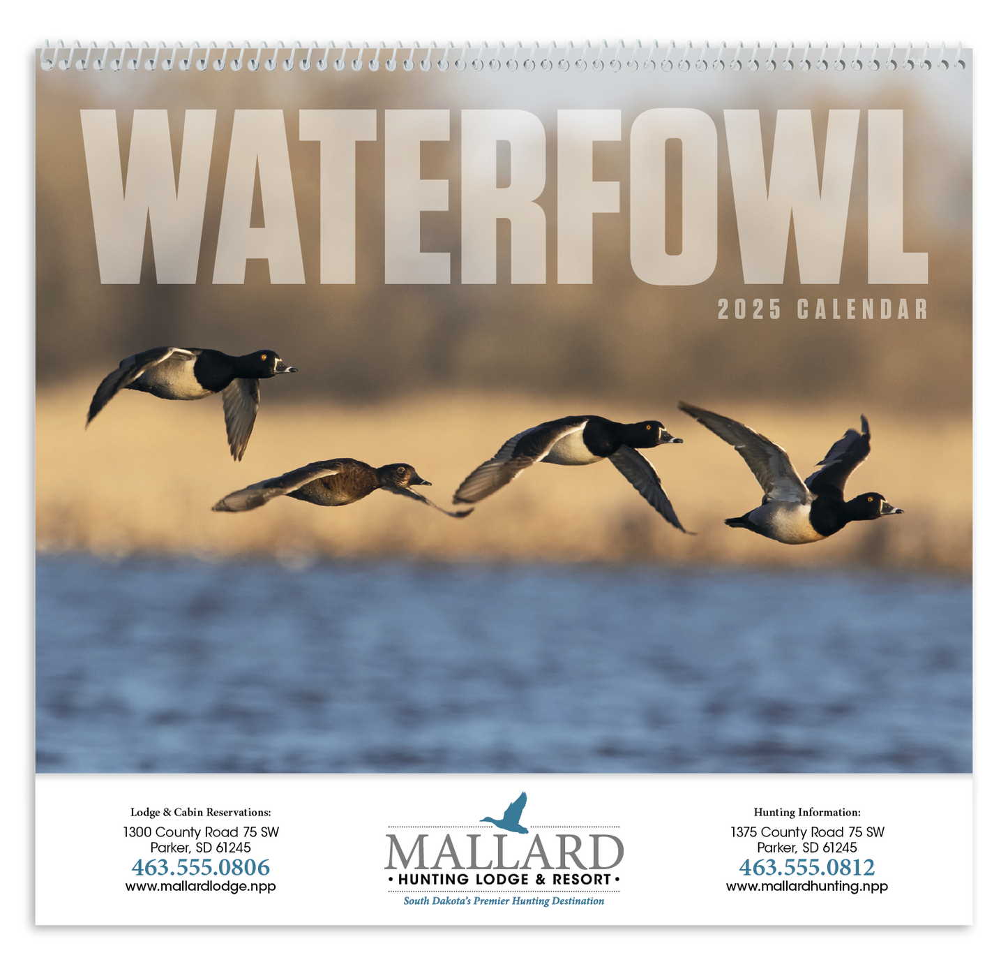 Good Value Waterfowl Spiral Calendar-7048