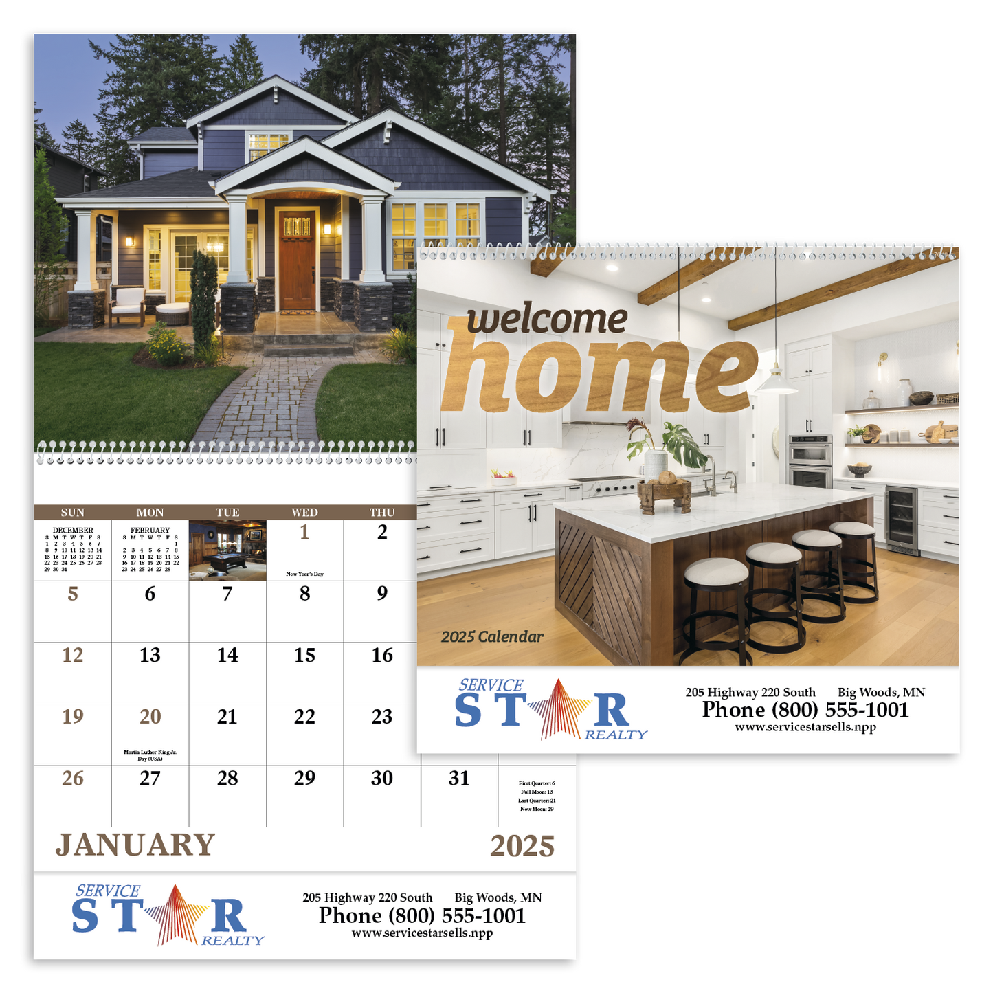 Good Value Welcome Home Spiral Calendar-7049