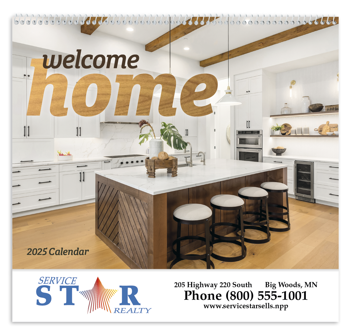 Good Value Welcome Home Spiral Calendar-7049