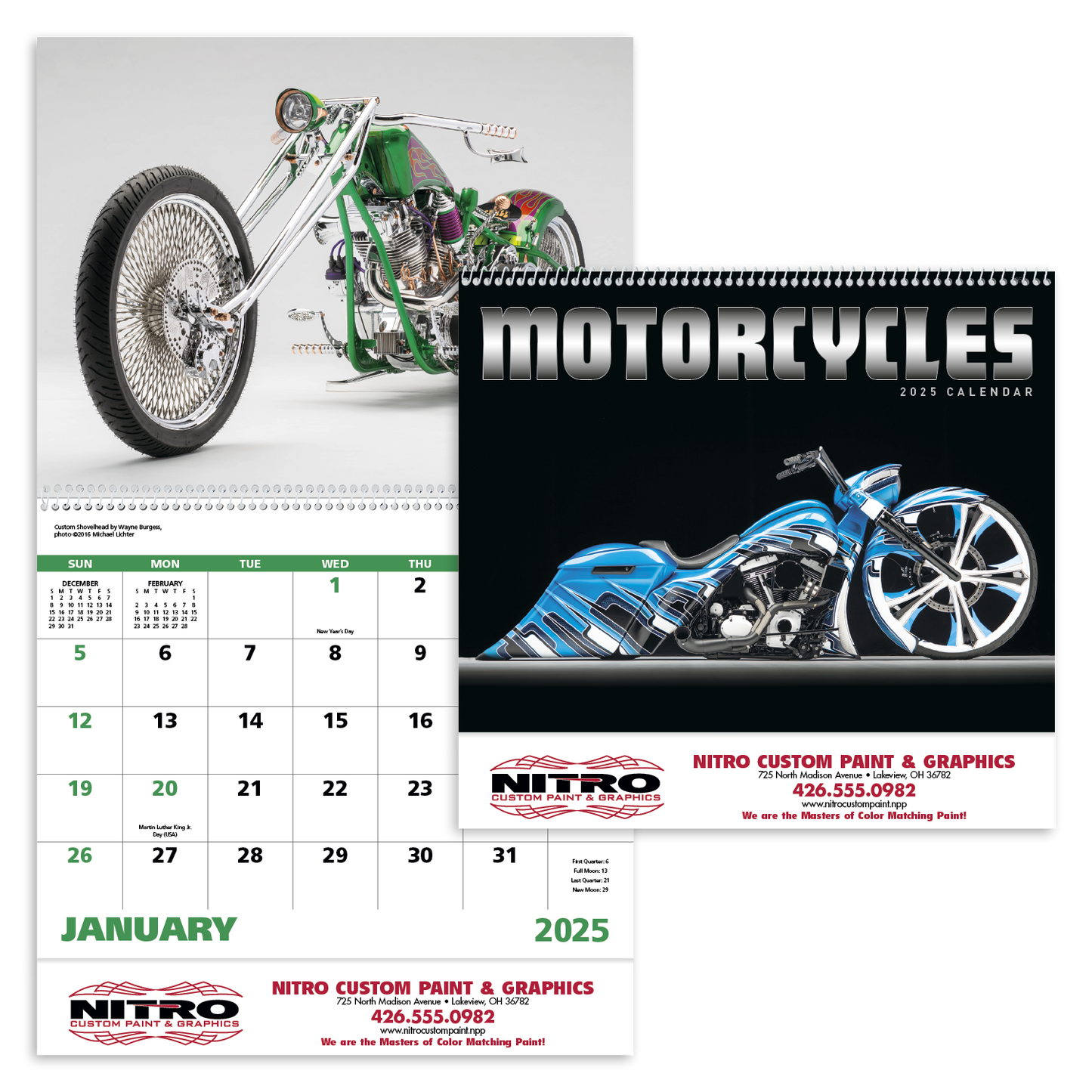 Good Value Motorcycles Spiral Calendar-7056