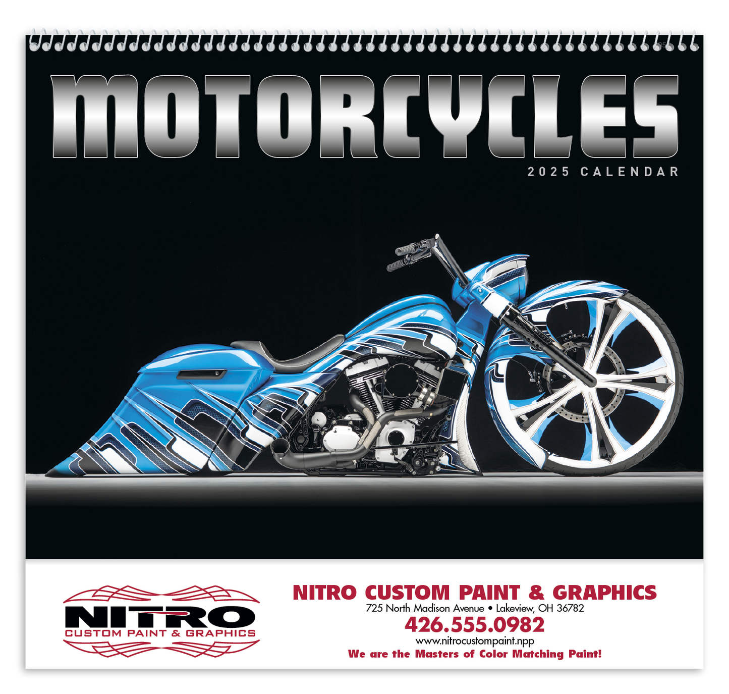 Good Value Motorcycles Spiral Calendar-7056