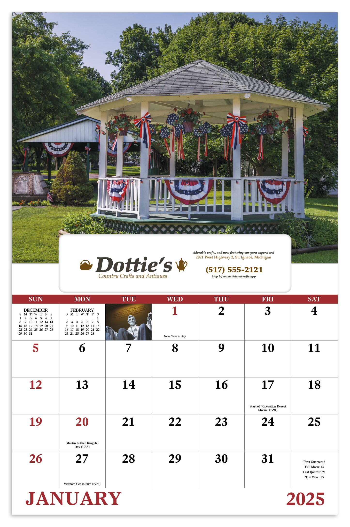 Good Value Celebrate America Window Calendar-7569