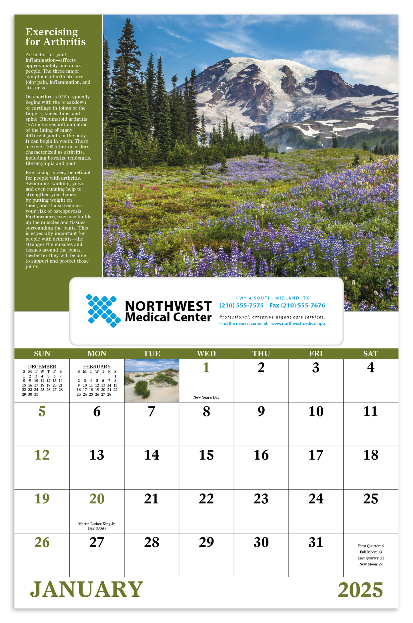 Good Value Healthy Living Window Calendar-7573