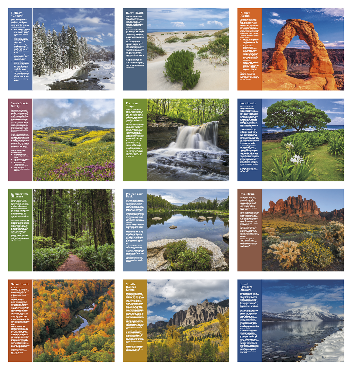 Good Value Healthy Living Window Calendar-7573