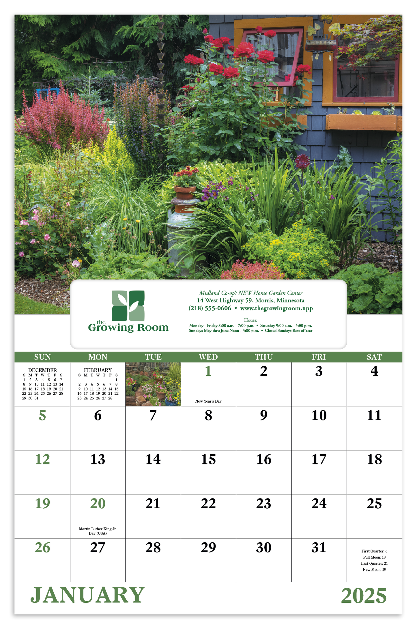 Good Value Garden Walk Window Calendar-7577