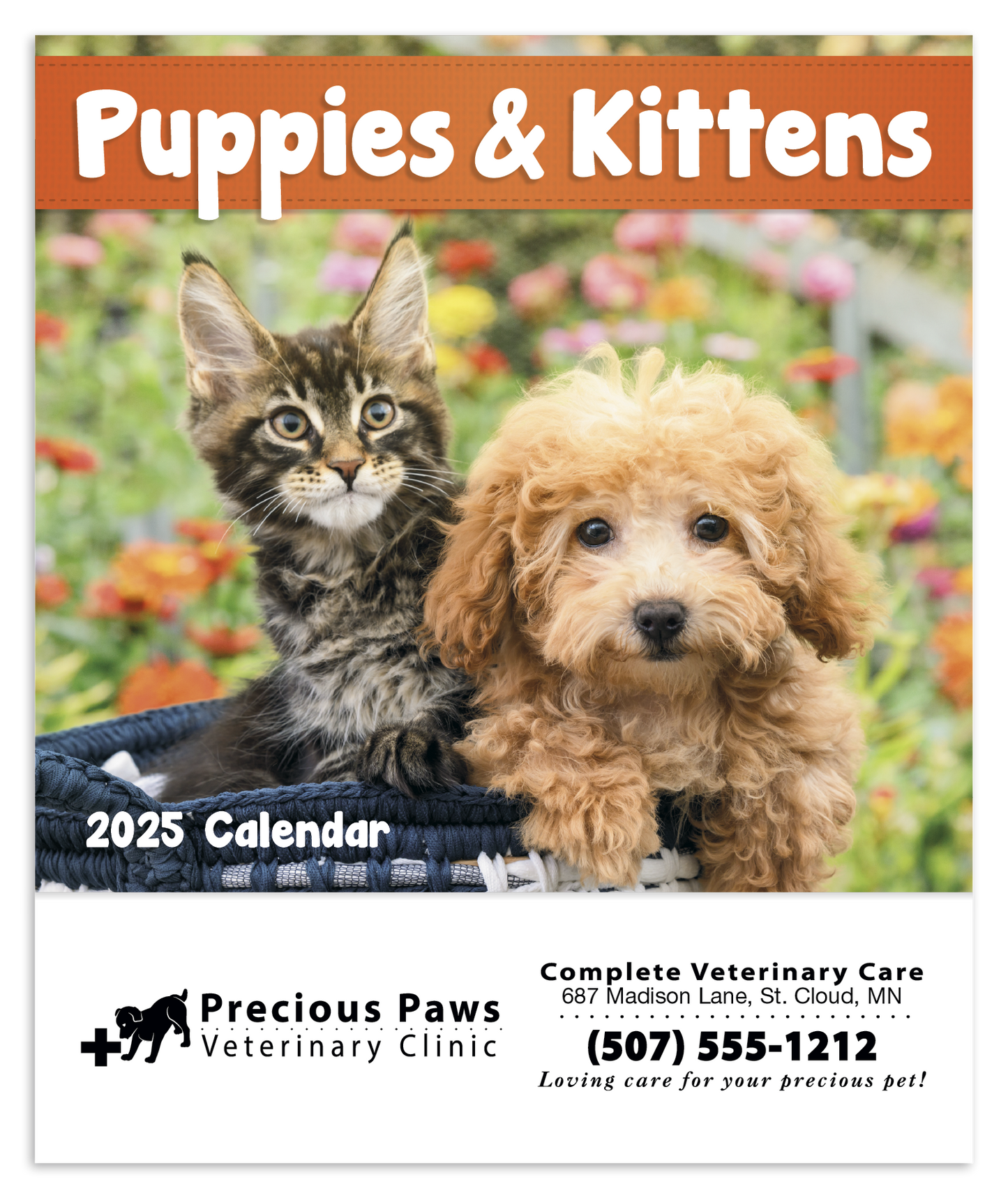 Good Value Puppies Kittens Mini Calendar-7708