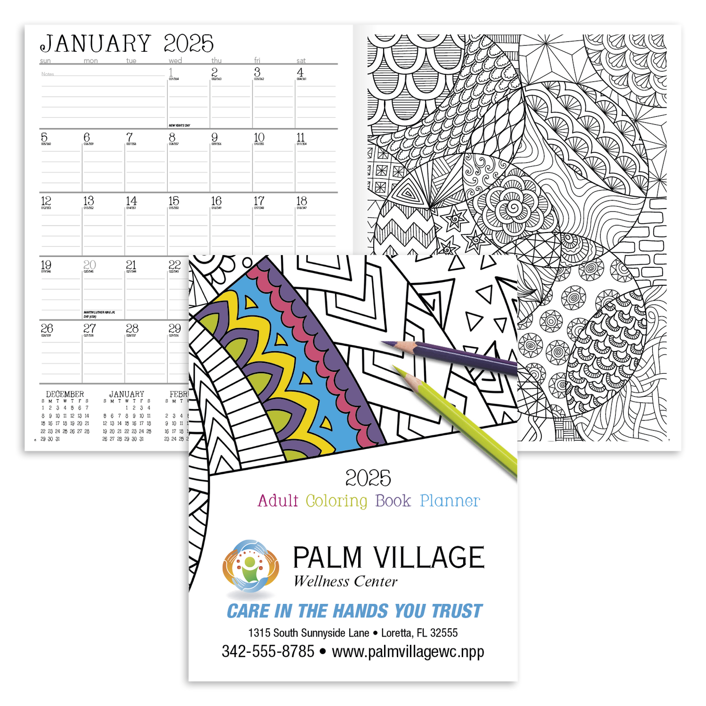 Good Value Adult Coloring Book Planner-8200