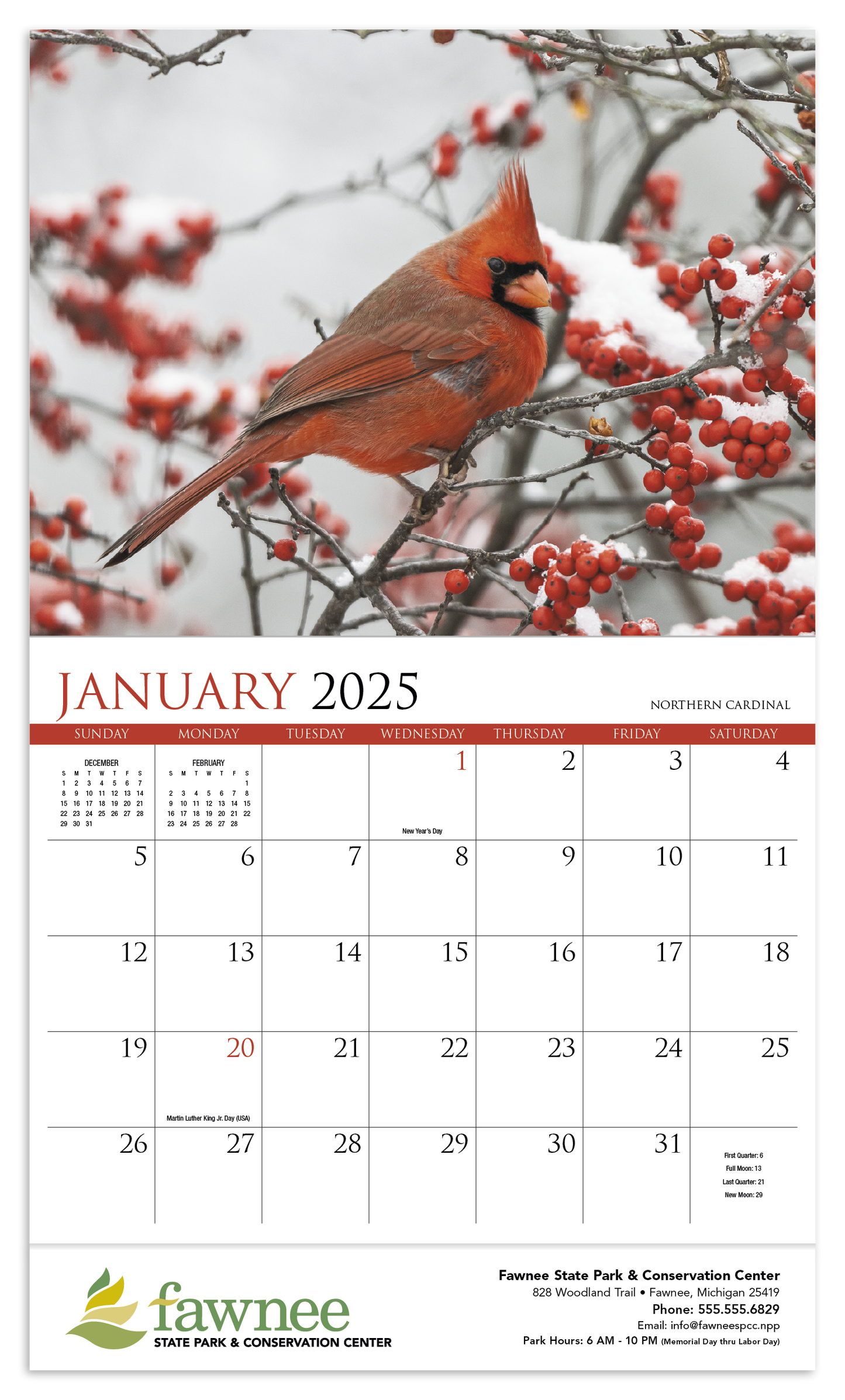 HotLine Products Songbirds Appointment Calendar Stapled-875