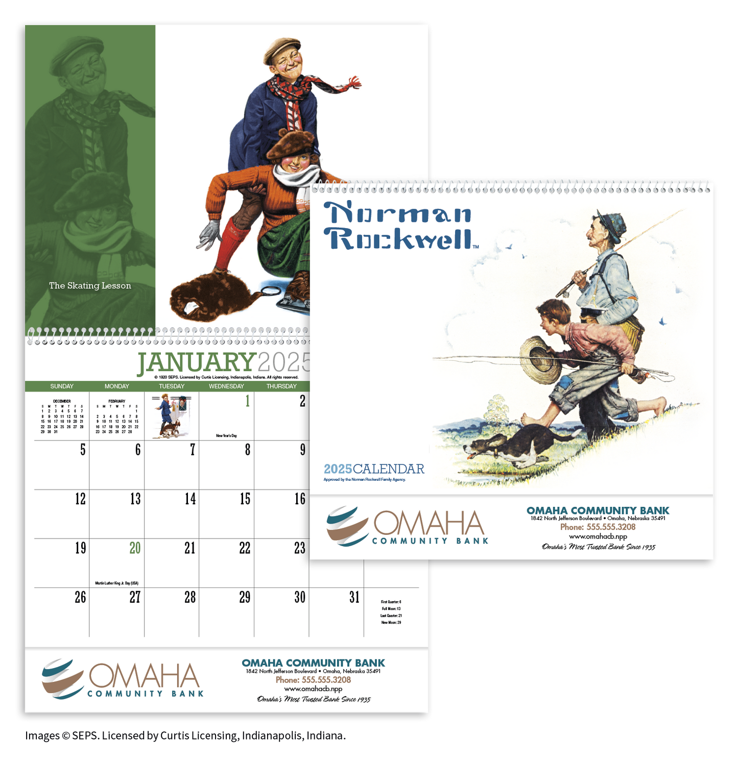 HotLine Products Norman Rockwell Appointment Calendar Spiral-402H