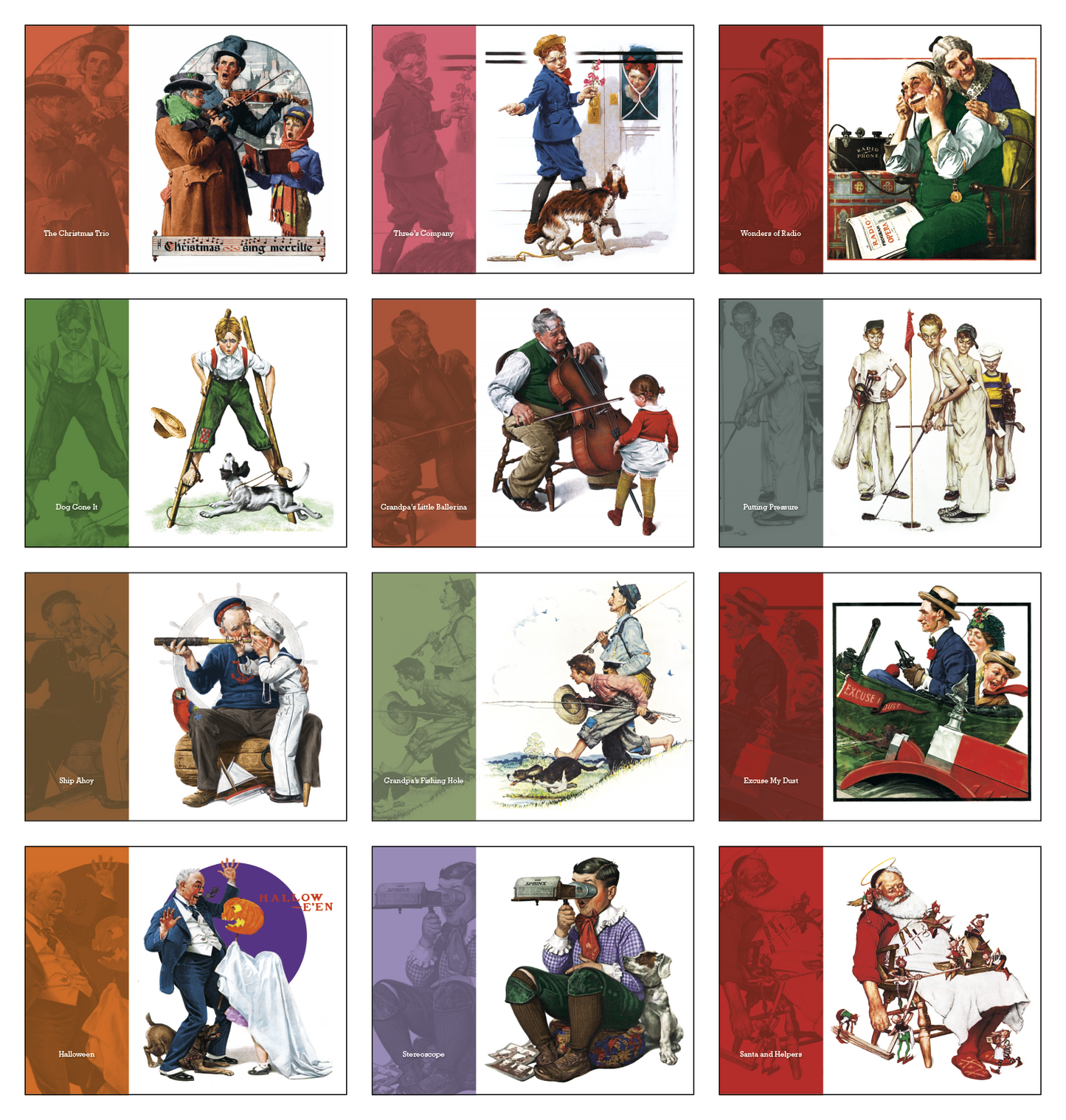 HotLine Products Norman Rockwell Appointment Calendar Spiral-402H