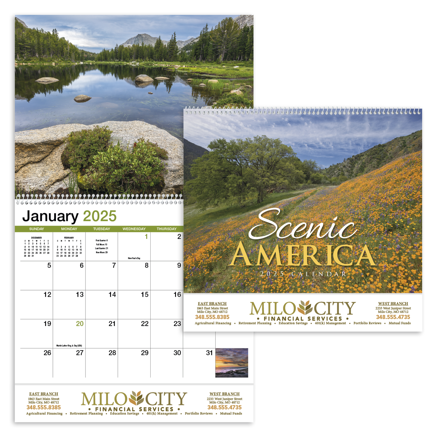 HotLine Products Scenic America Appointment Calendar Spiral-400