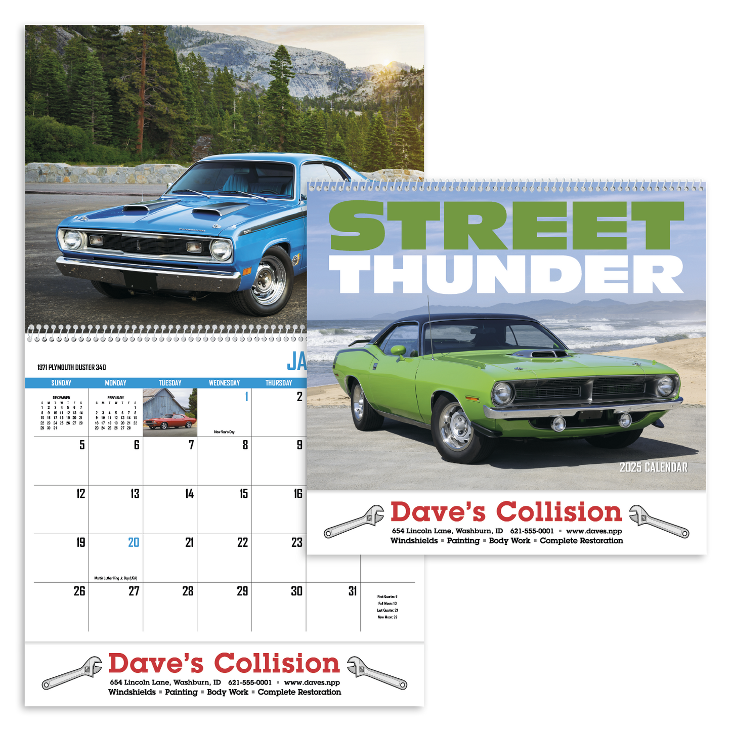 HotLine Products Street Thunder Appointment Calendar Spiral-401