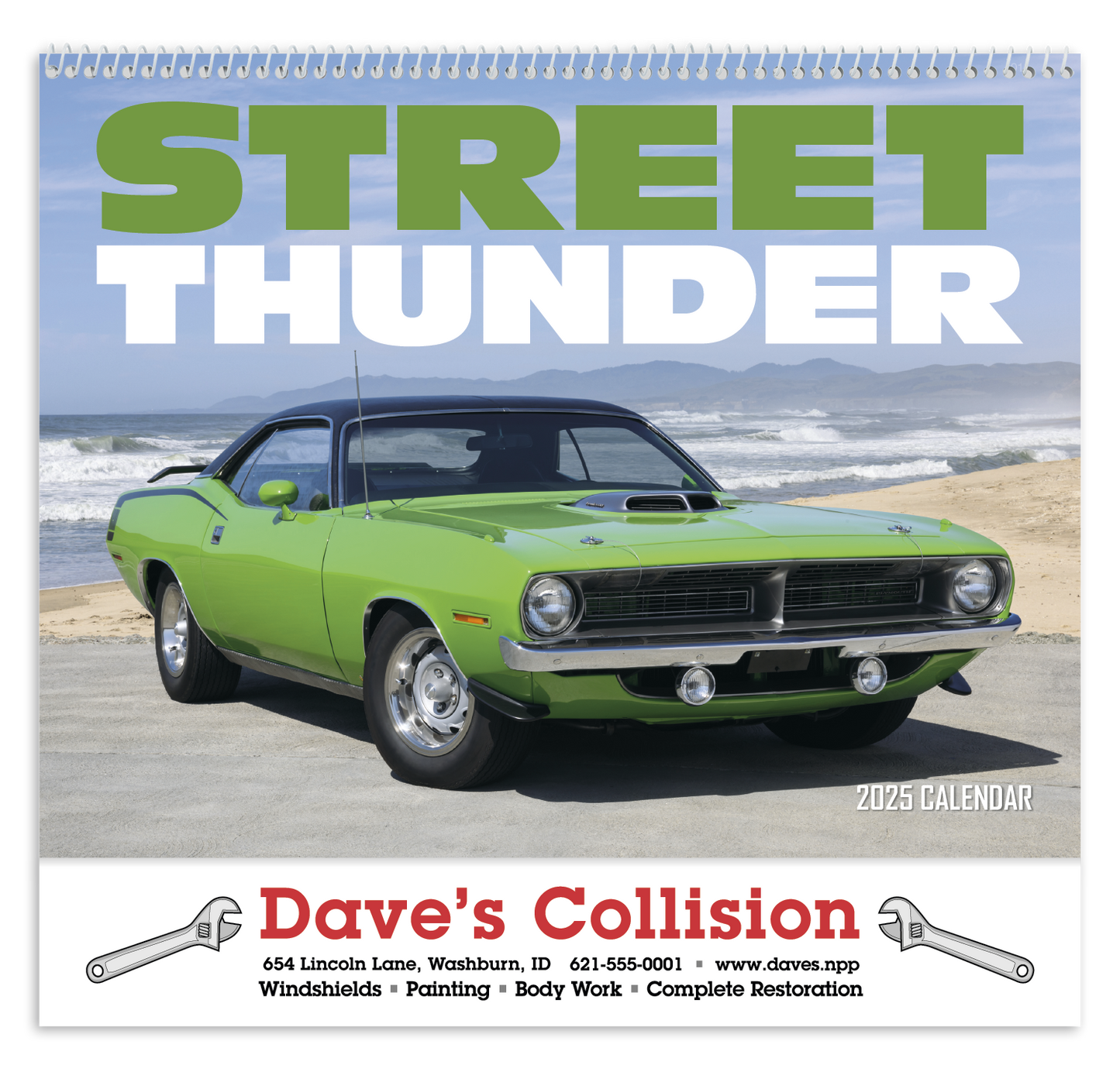 HotLine Products Street Thunder Appointment Calendar Spiral-401