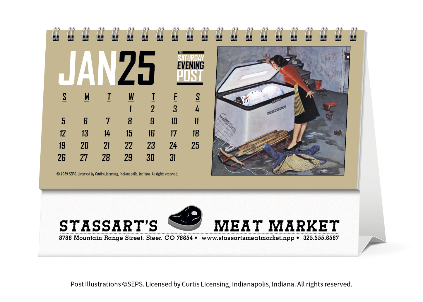 Triumph Calendars The Saturday Evening Post Desk Calendar-4252