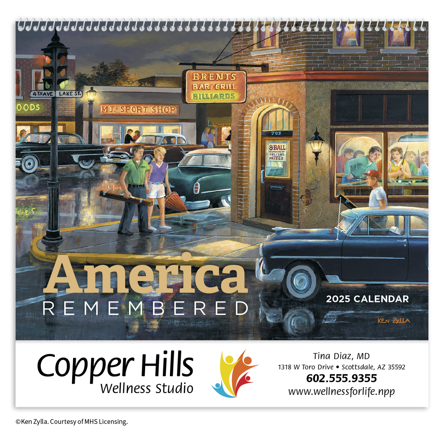 HotLine Products America Remembered Appointment Calendar Spiral-429