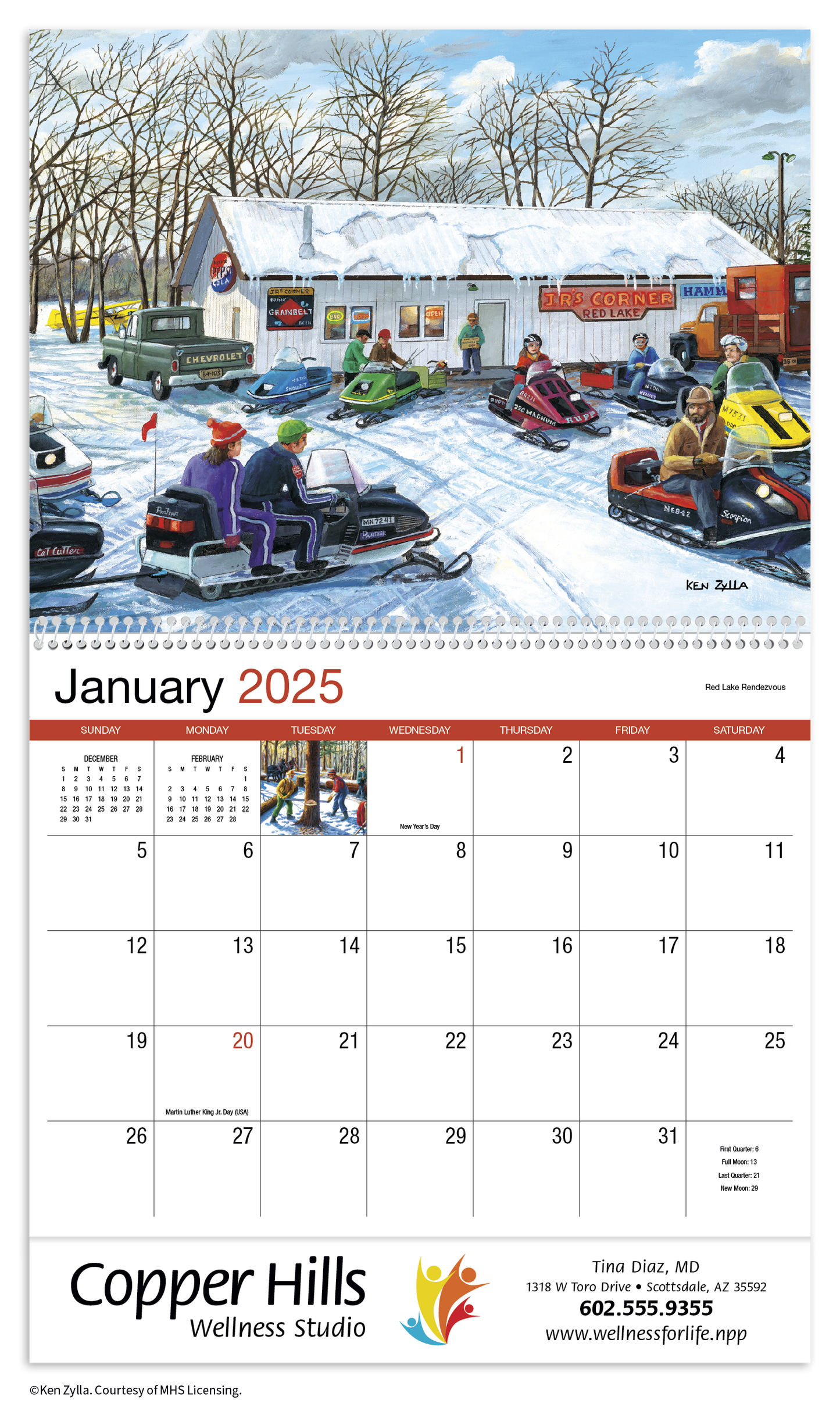 HotLine Products America Remembered Appointment Calendar Spiral-429
